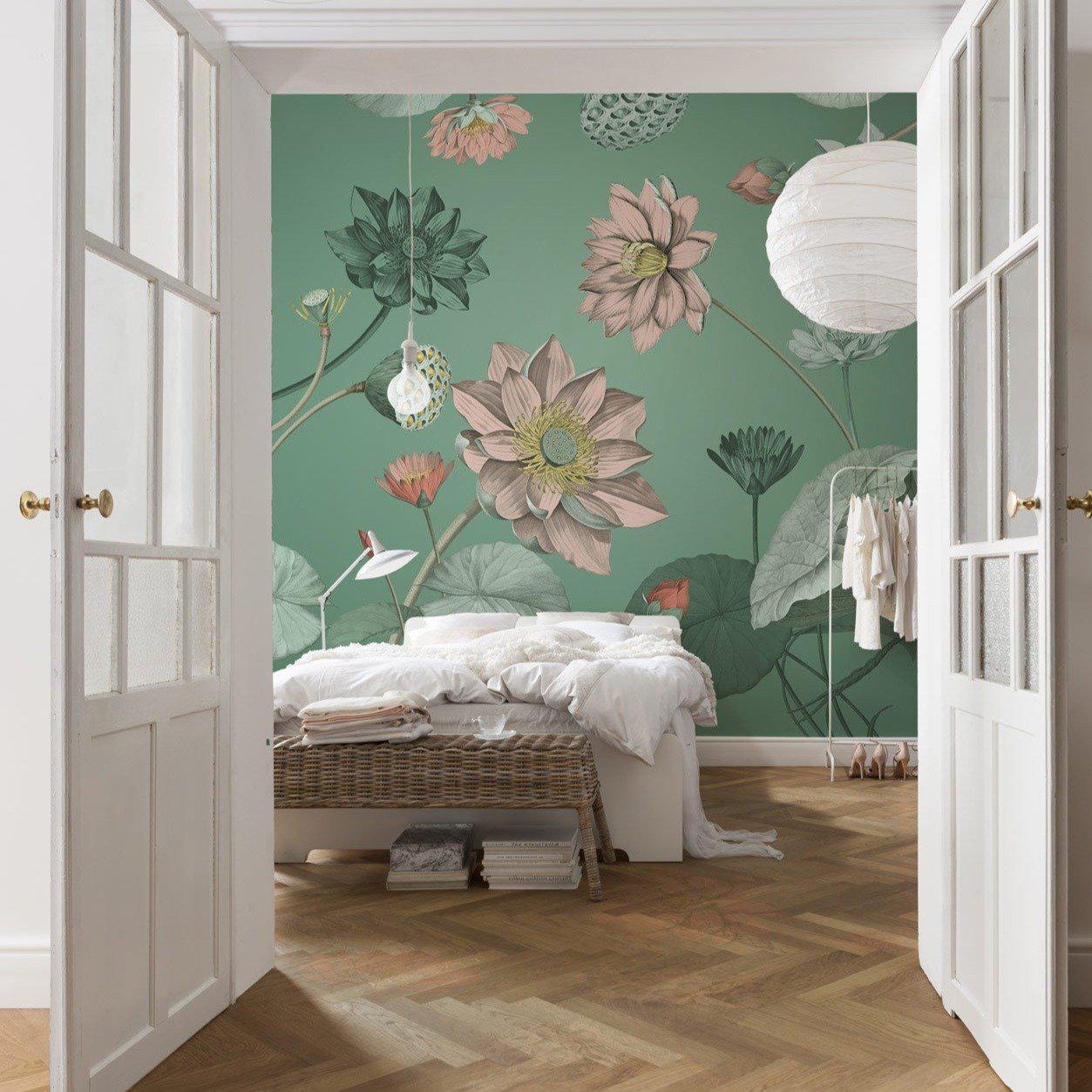 Blissful Mural: Floral Wallpaper | Forest Homes