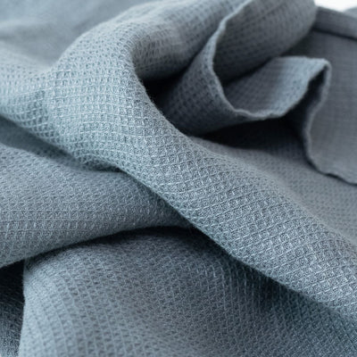 Blue Fog Linen Fine Waffle Towel
