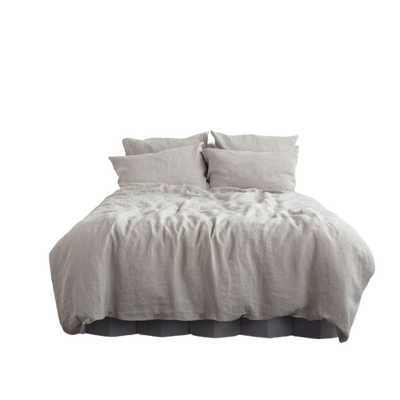 Natural Linen Duvet Cover Set