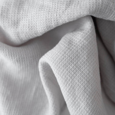 Silver Linen Fine Waffle Towel