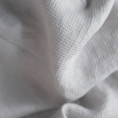 Silver Linen Fine Waffle Towel
