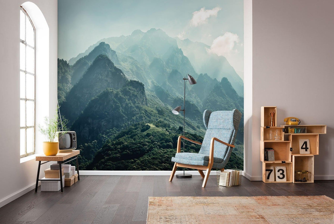 The Summit Mural: Forest Mountain | Homes Wallpaper Mural