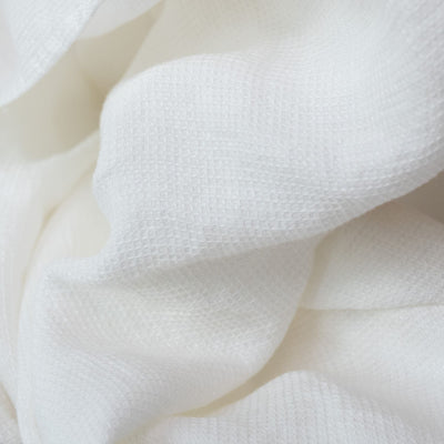 White Linen Fine Waffle Towel