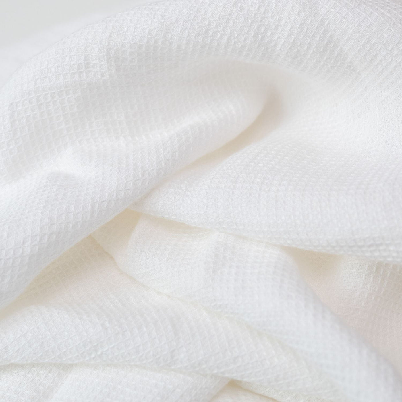 White Linen Fine Waffle Towel