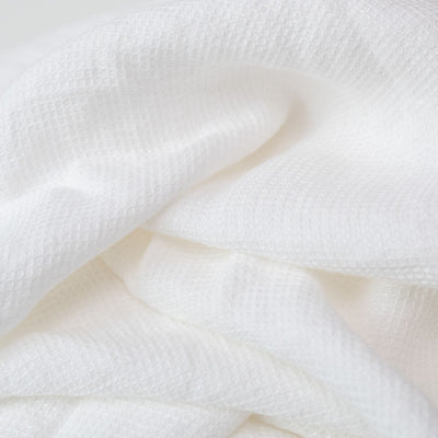 White Linen Fine Waffle Towel