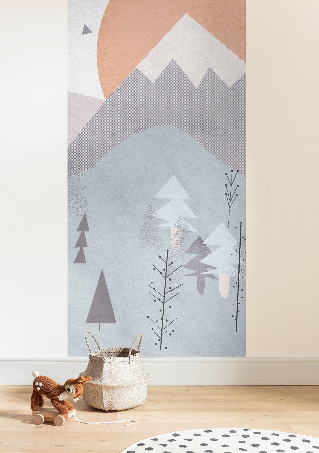 Wild and Free Mural Wallpaper: Homes Forest Mural Wallpaper Kids 