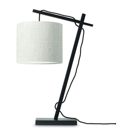 Andes Bamboo Linen Table Lamp