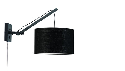 Andes Bamboo Linen Wall Arm Light