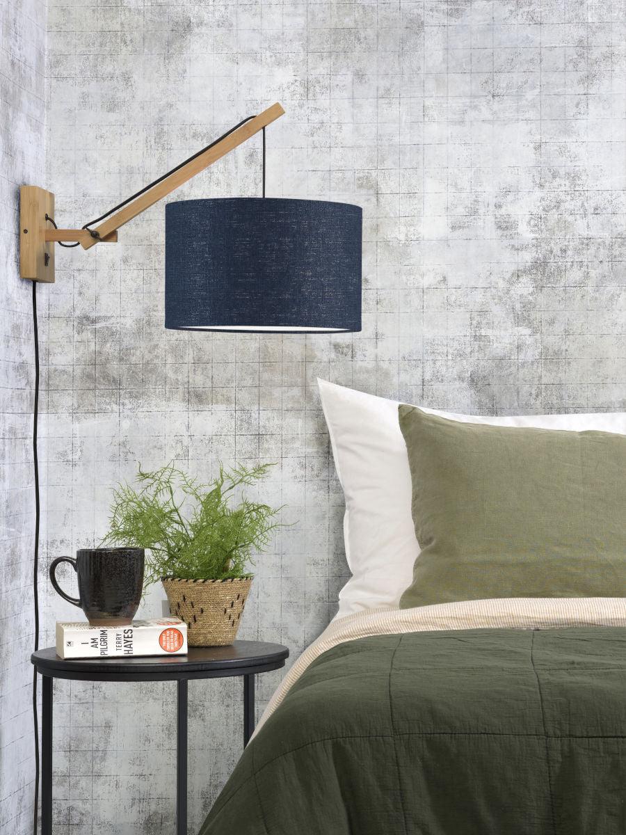 Andes Bamboo Linen Wall Arm Light