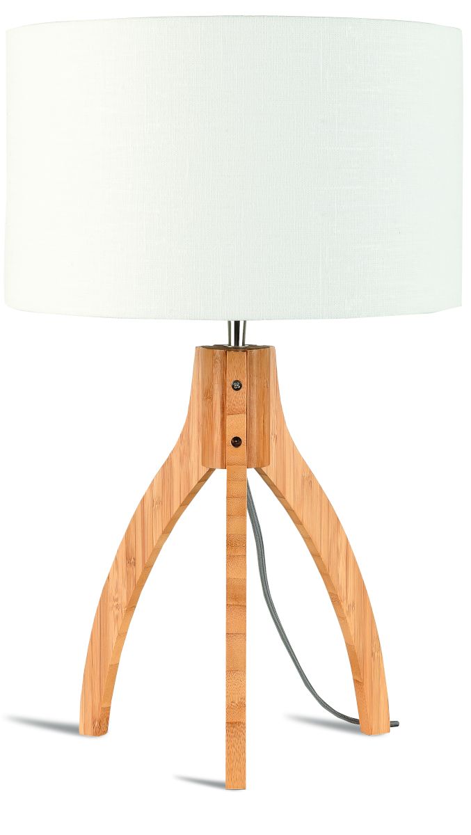 Annapurna Bamboo Linen Table Lamp